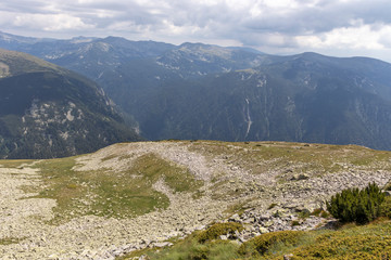 Trail from Prekorets peak to Kupen peak, Rila Mountain, Bulgaria