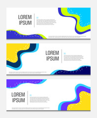Abstract business banner template vector illustration