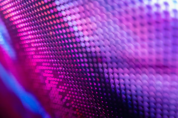 CloseUp LED blurred screen. LED soft focus background. abstract background ideal for design.