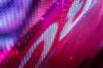 CloseUp LED blurred screen. LED soft focus background. abstract background ideal for design.