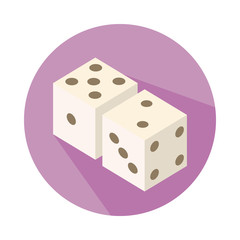 dice child toy block style icon