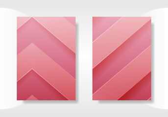 Minimal cover templates. abstract 3d geometric illustration. Eps10 vector.