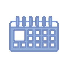 calendar icon, blue outline style
