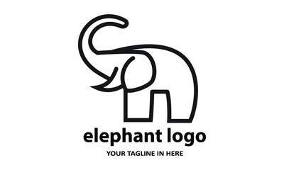 The concept of modern Sderhana elephant logo design is easy to remember