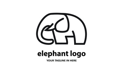 The concept of modern Sderhana elephant logo design is easy to remember