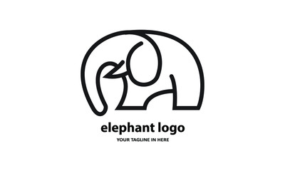 The concept of modern Sderhana elephant logo design is easy to remember