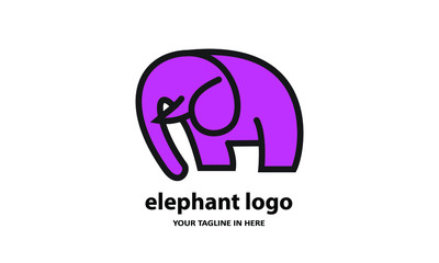 The concept of modern Sderhana elephant logo design is easy to remember