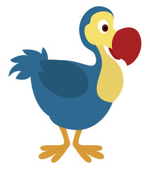 Dodo bird, illustration, vector on white background. © Morphart