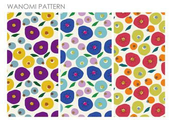 RETRO NORDIC PATTERN /Floral Seamless Pattern. Vector design　和風　