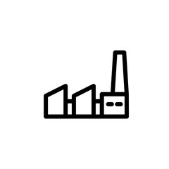 Vector illustration, factory icon design