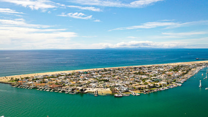 Aerial Photography of Newport Beach, California