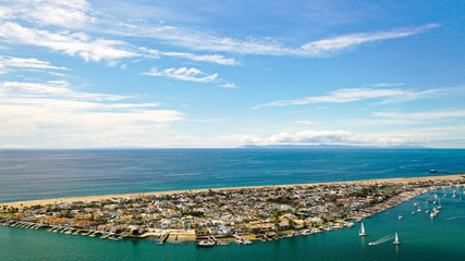 Aerial Photography of Newport Beach, California