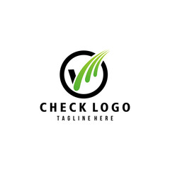 Fototapeta premium check logo icon vector isolated