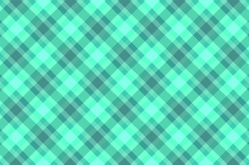 Turquoise Gingham Seamless Checkered Pattern