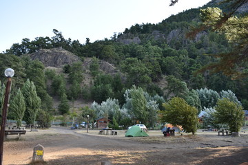 Fototapeta na wymiar Beautiful camp landscape
