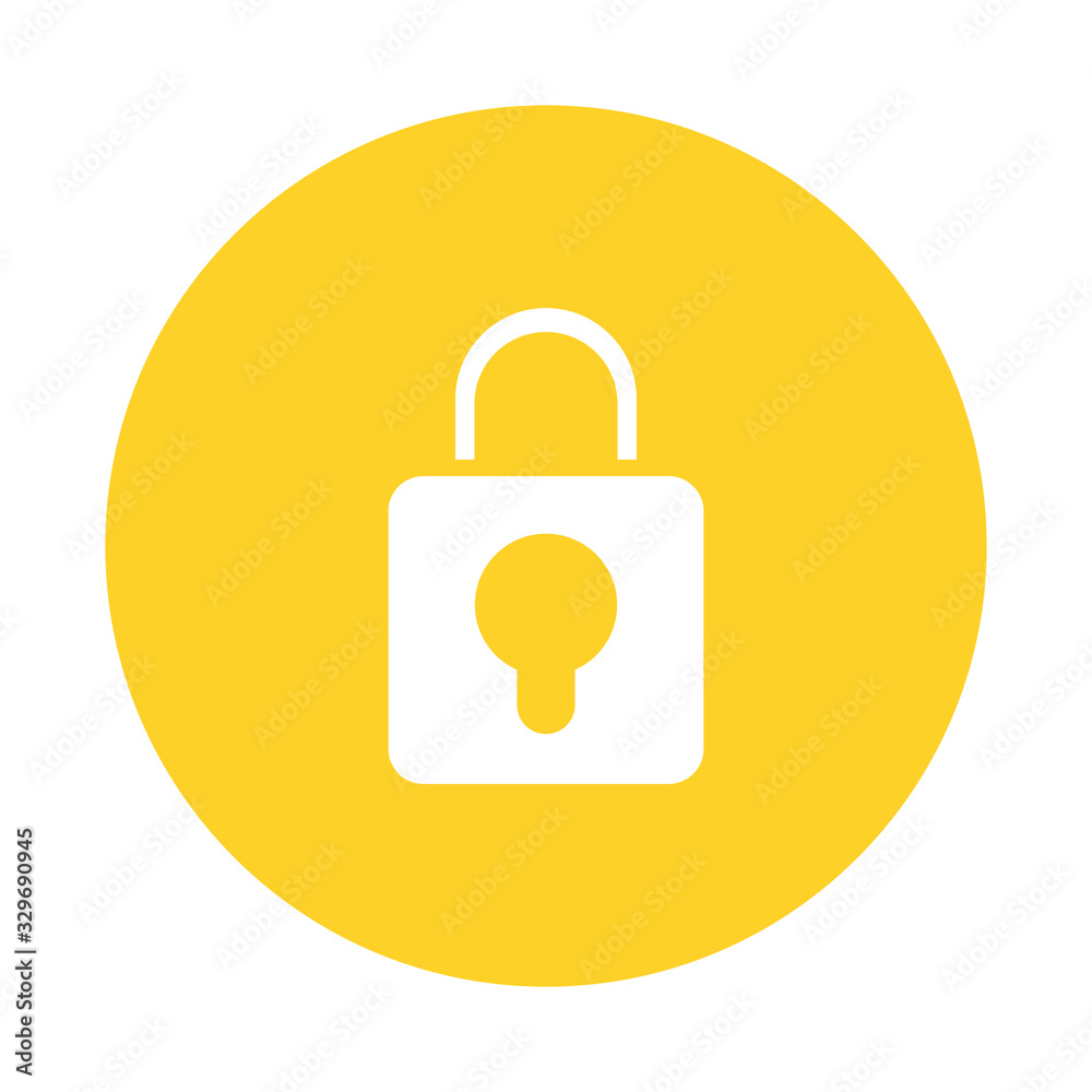 Canvas Prints safe secure padlock isolated icon