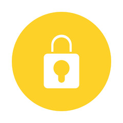 safe secure padlock isolated icon
