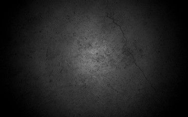 Old wall texture cement dark black gray  background abstract grey color design are light with white gradient background.