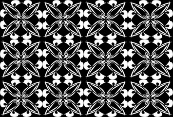 Seamless pattern design with floral background elements, beautiful ornaments