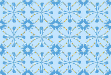 Seamless pattern design with floral background elements, beautiful ornaments