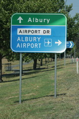 Australian regional airport signs