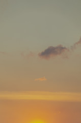 Portrait of sky at sunset