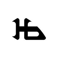 HG letter logo design vector