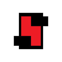 Obraz premium Square with S letter logo design vector
