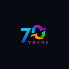 Years Number Design Vector