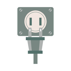 energy connector plug isolated icon