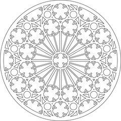 Rose Window, Fig. 9, round 1, half 1, framework