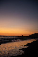 sunset on the beach
