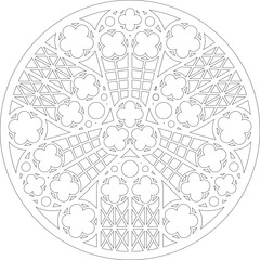 Rose Window, Fig. 9, round 2, round 1, framework