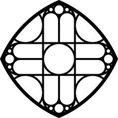 Rose Window, Fig. 9, square 1, base, half 1