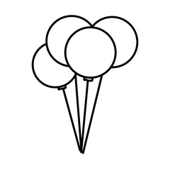 balloons helium floating decorative icon