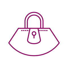 hand bag, line style icon