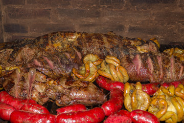 meat on the grill