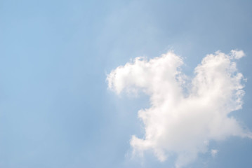 Dragon clouds with blue sky