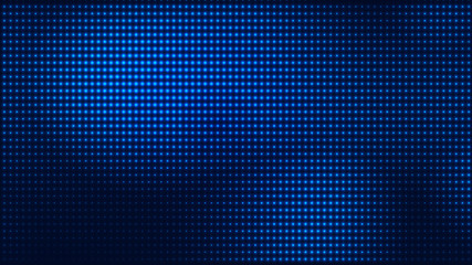 Dot blue pattern screen led light gradient texture background. Abstract  technology big data digital background. 3d rendering. © Papapig