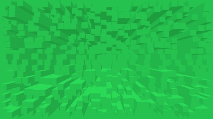 Green background texture 3D scquare