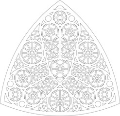 Rose Window, Fig. 9, triangular 1, round 1, framework