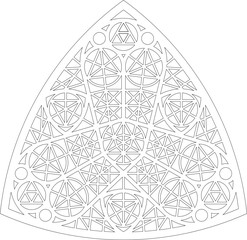 Rose Window, Fig. 9, triangular 1, triangular 1, framework