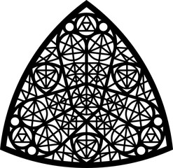 Rose Window, Fig. 9, triangular 1, triangular 1