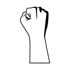 hand human fist fight icon