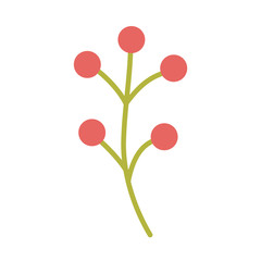 cute spring flower on white background