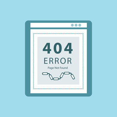 Error 404 page not found concept