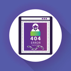 404, page not found man using laptop having problem with website 