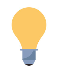 bulb light energy isolated icon