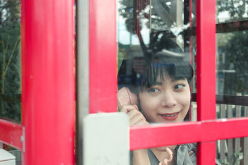 Obraz premium 電話ボックス