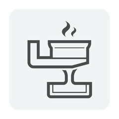 Obraz premium metal casting icon